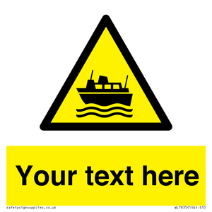 Custom warning ferries crossing vessels